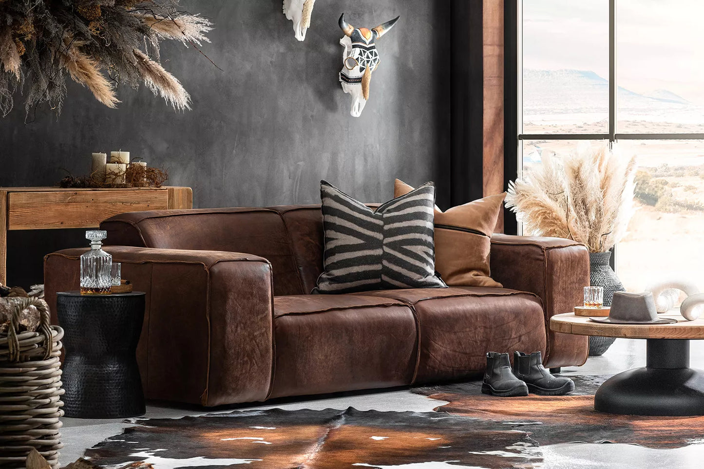 Sofá en Cuero ¨CONGO¨