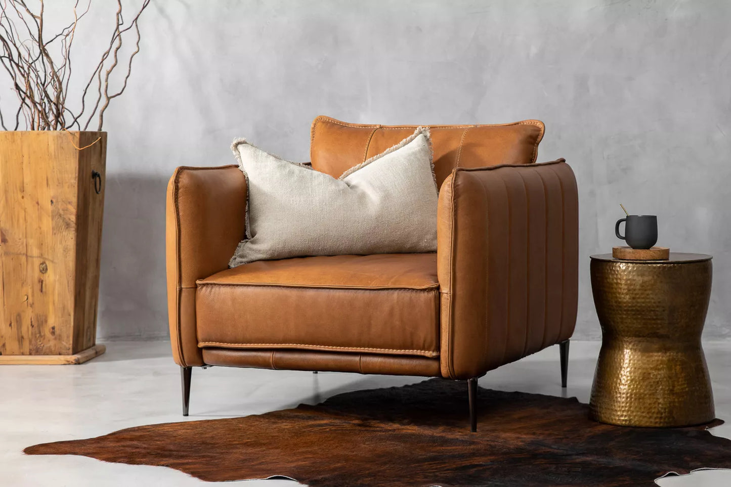 Sofá en Cuero "ALDANO"