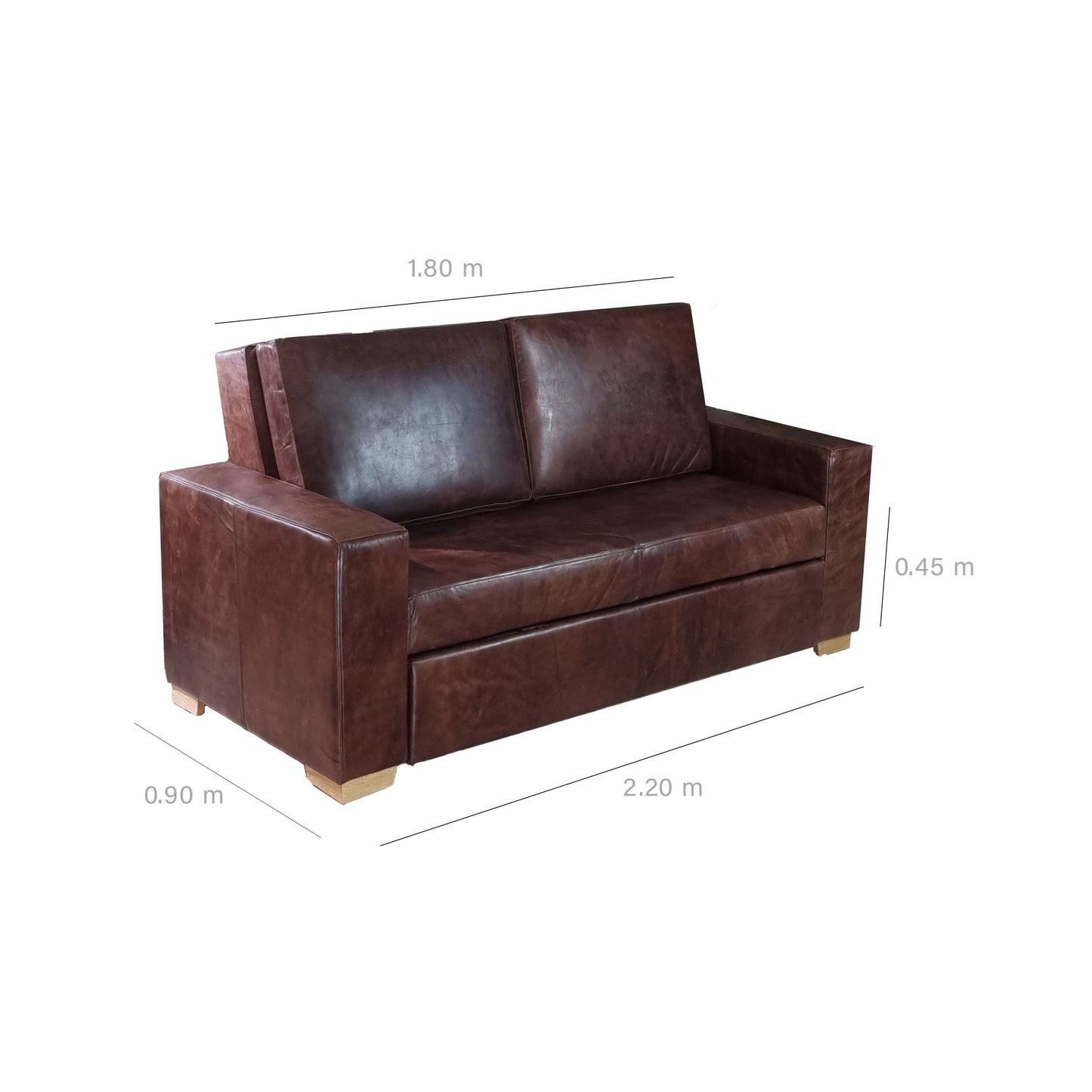 SofaCama en Cuero ¨ODENSE¨