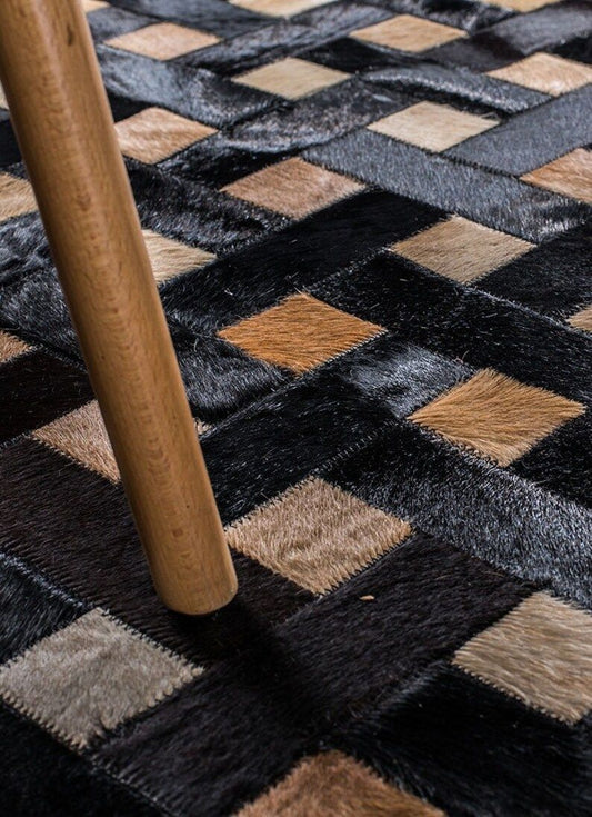 Tapete personalizado en cuero natural