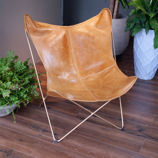 Silla Mariposa Cuero Genuino (BKF)