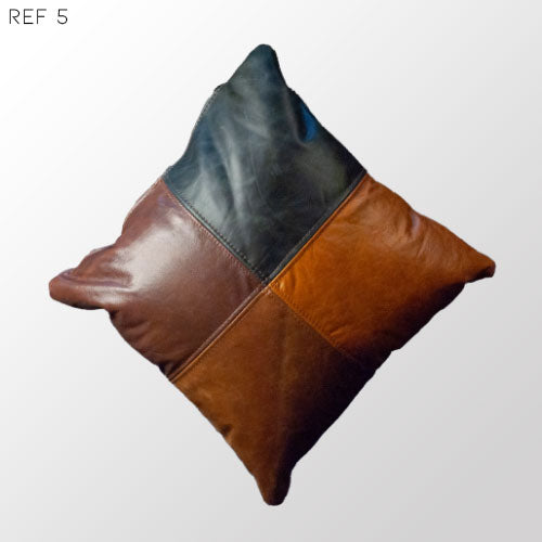 Cojín de cuero natural