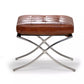 Silla en cuero "Barcelona"