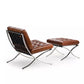Silla en cuero "Barcelona"