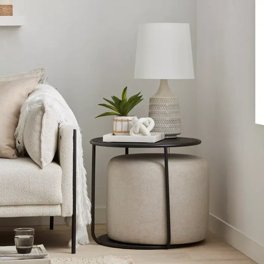 Mesa de centro con puff ¨DUO¨