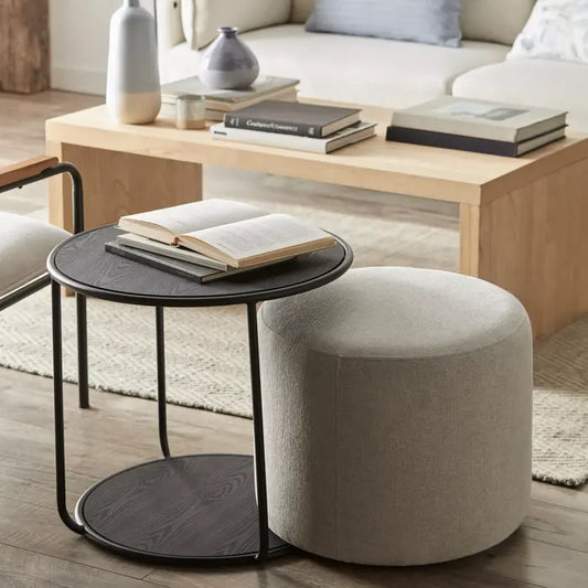 Mesa de centro con puff ¨DUO¨