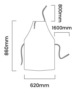 Delantal Profesional en cuero ¨MOON¨