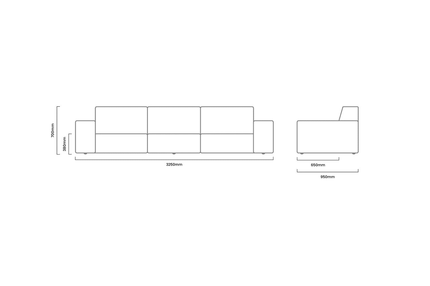 Sofá en Cuero "CONGO + PUFF"