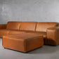 Sofá en Cuero "CONGO + PUFF"