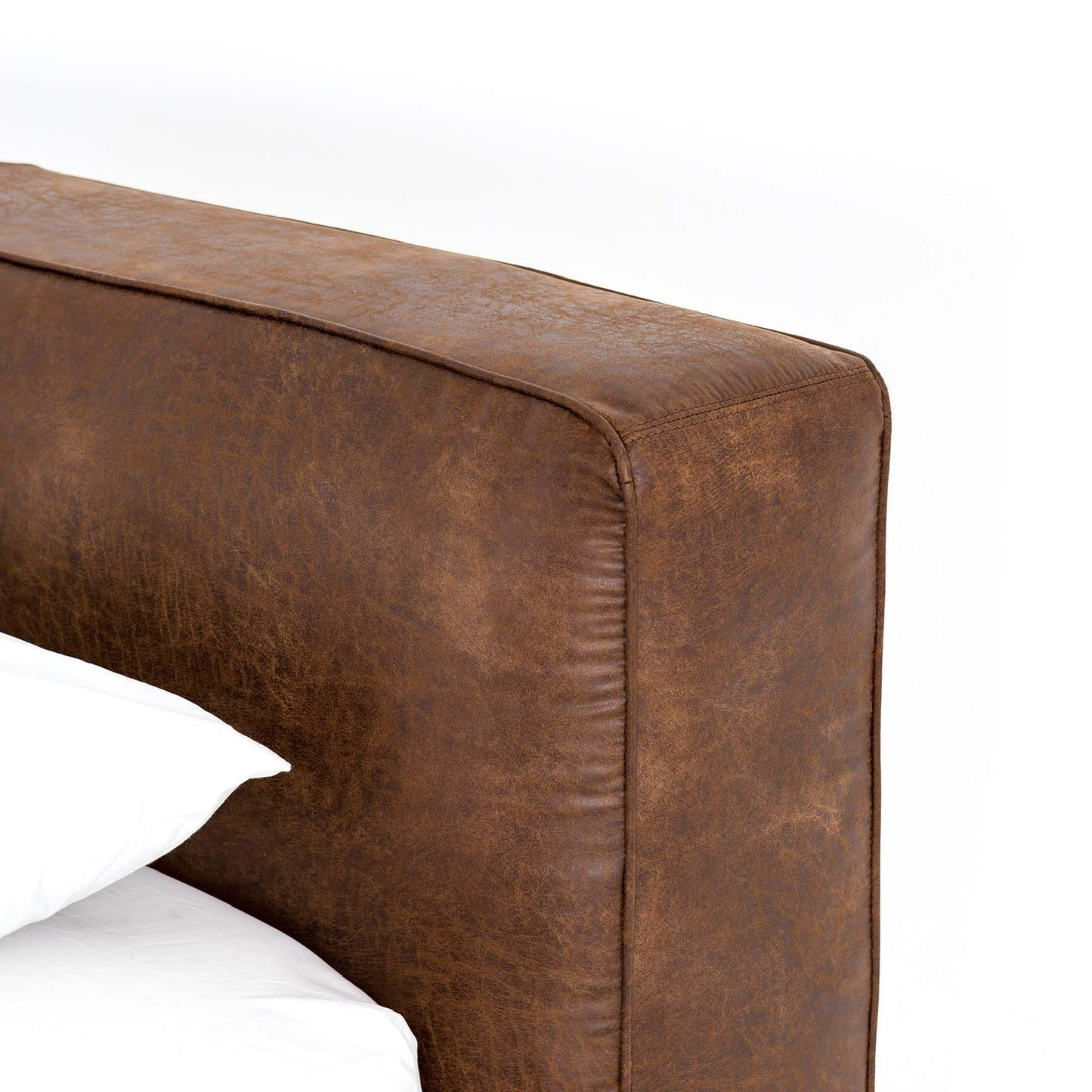 Cama en cuero "CIELO"