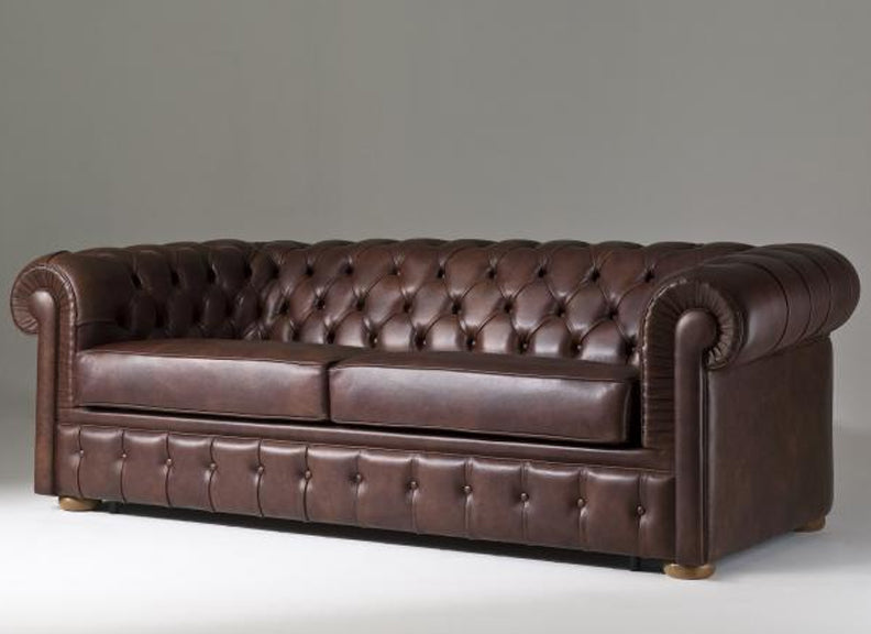 SofáCama en Cuero ¨CHESTERFIELD¨