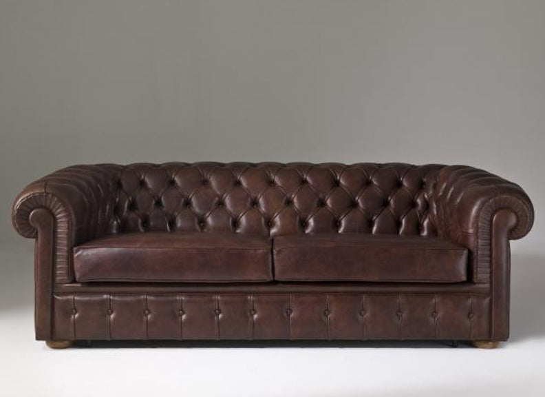 SofáCama en Cuero ¨CHESTERFIELD¨