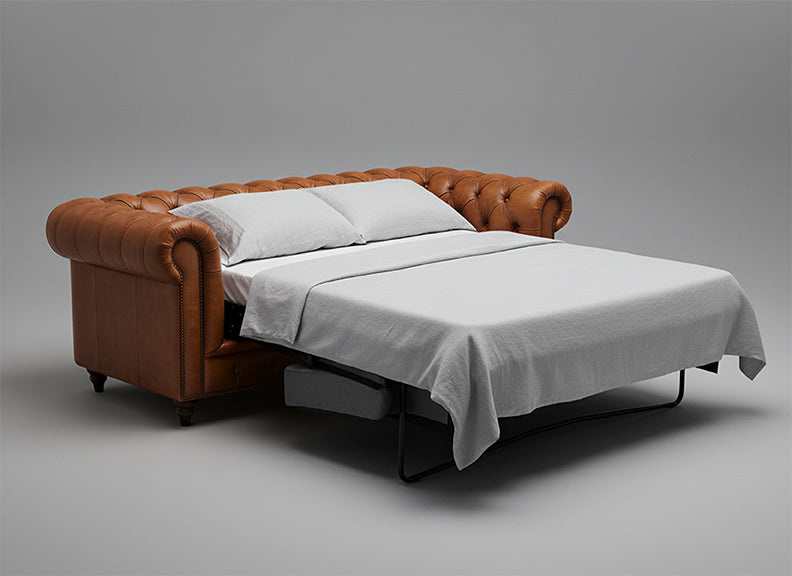 SofáCama en Cuero ¨CHESTERFIELD¨