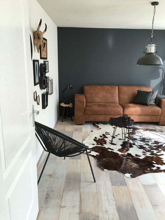 Alfombra de cuero natural