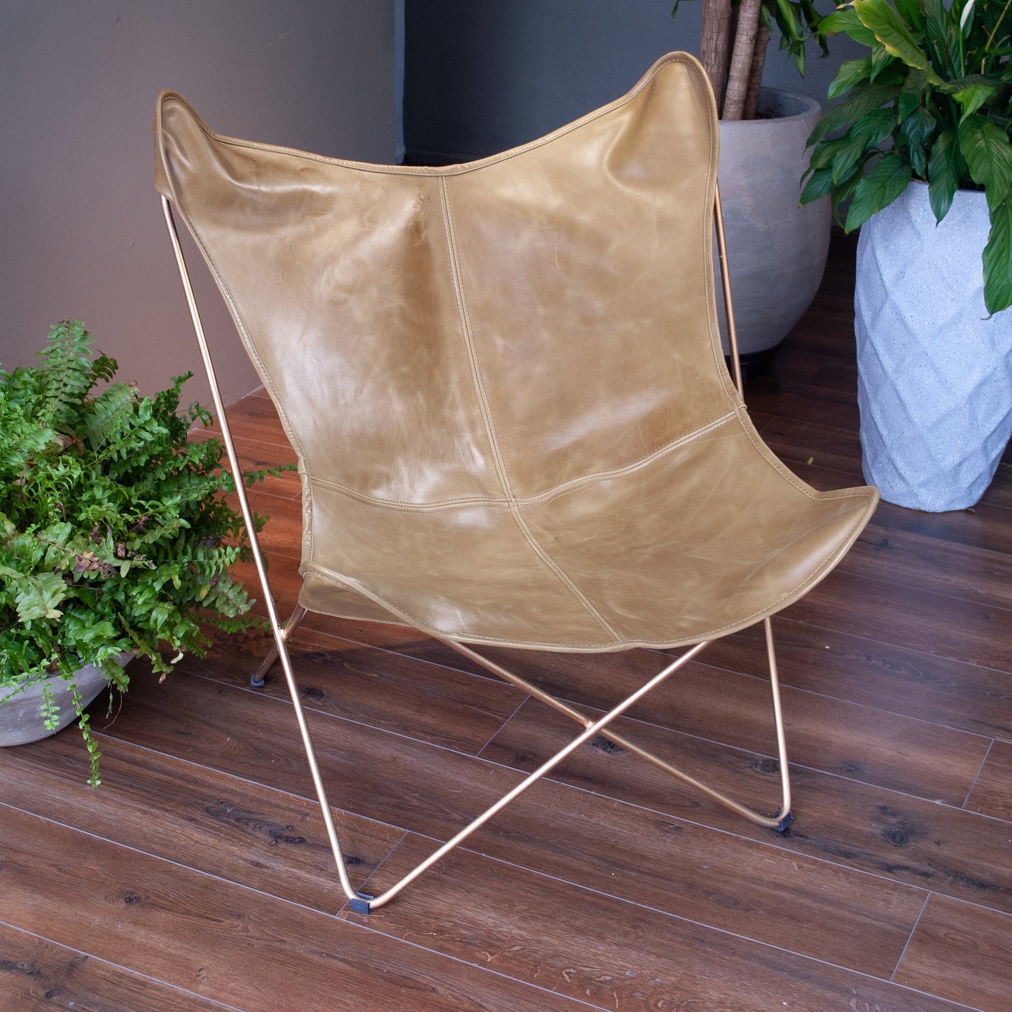 Silla Mariposa Cuero Genuino (BKF)