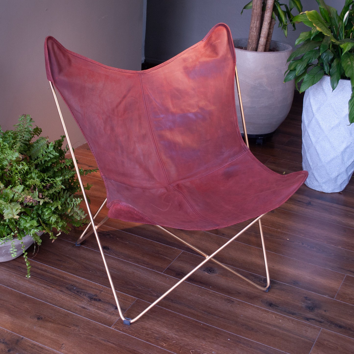 Silla Mariposa Cuero Genuino (BKF)