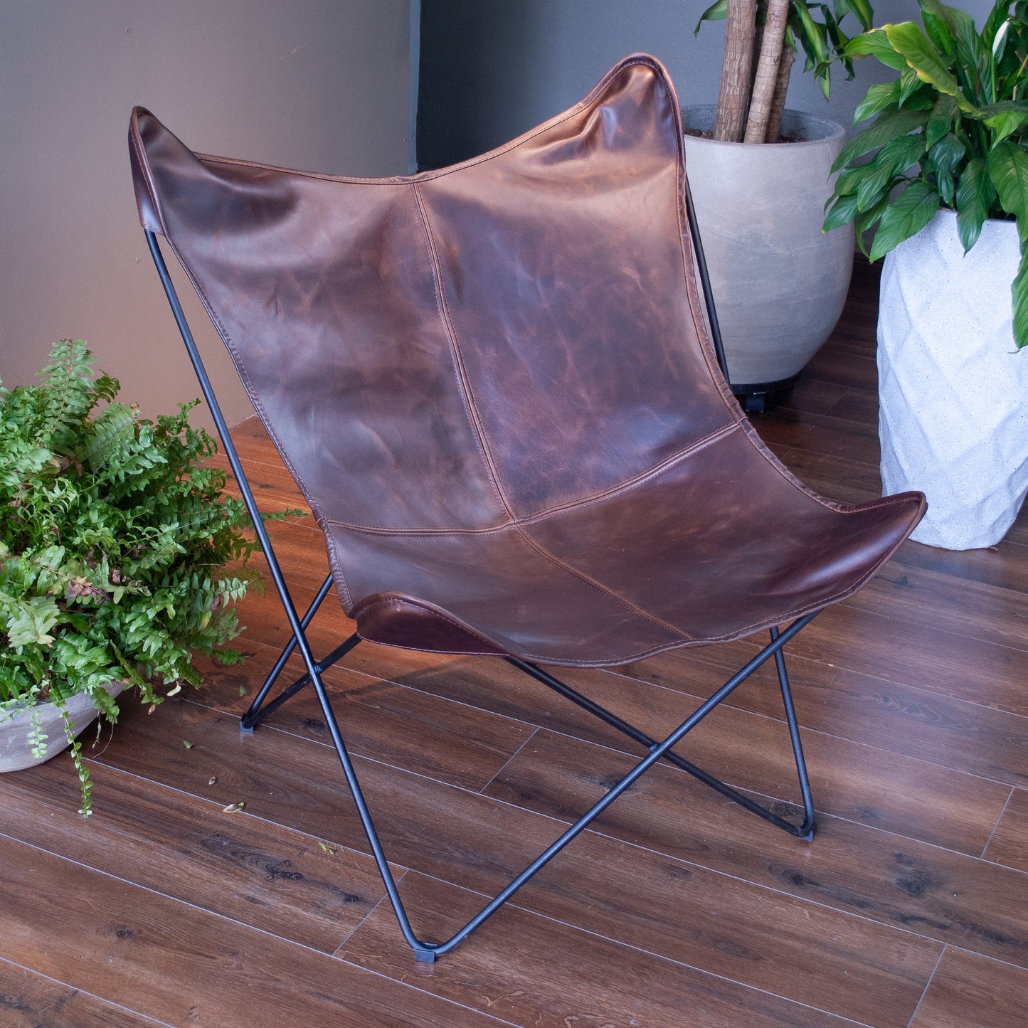 Silla Mariposa Cuero Genuino (BKF)