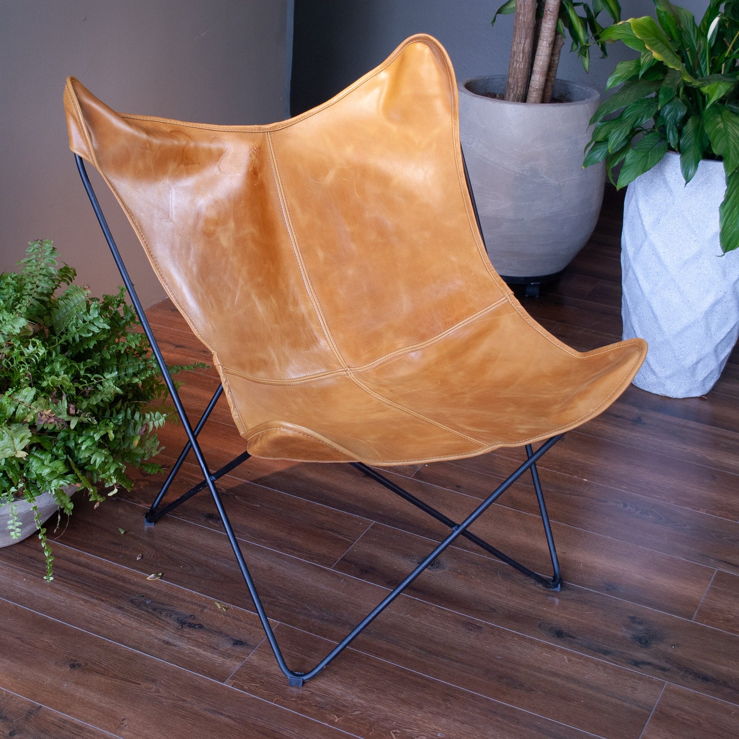 Silla Mariposa Cuero Genuino (BKF)