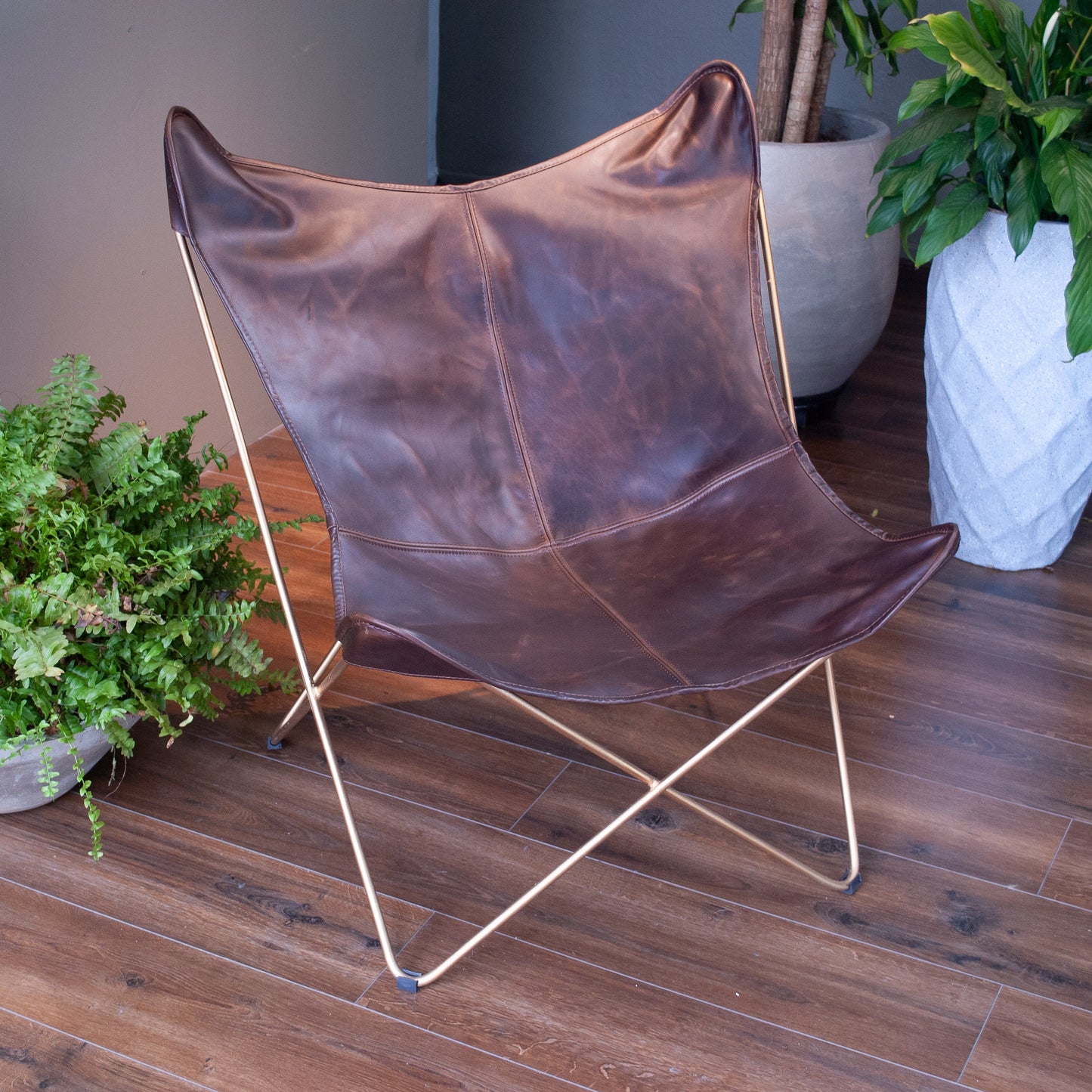 Silla Mariposa Cuero Genuino (BKF)