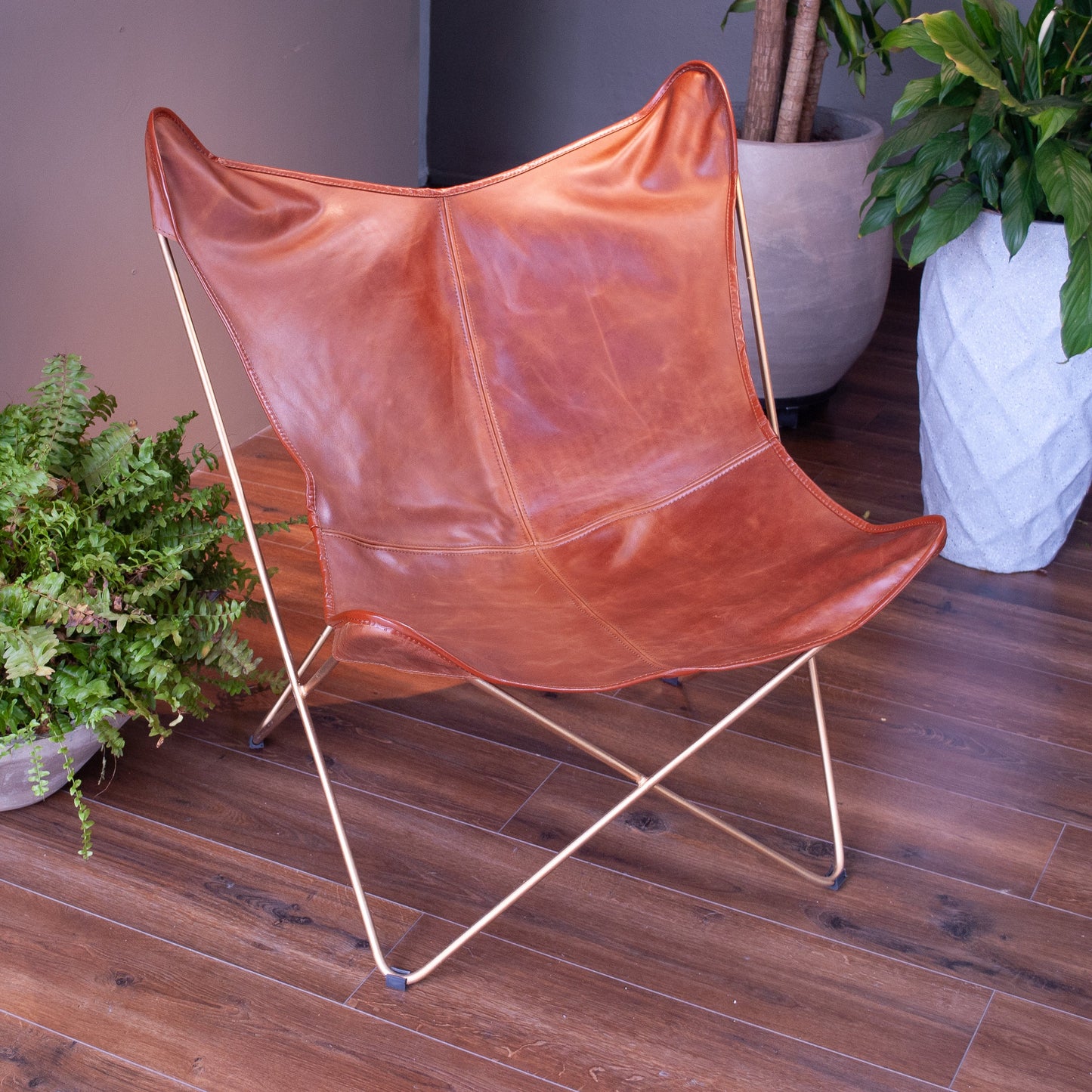 Silla Mariposa Cuero Genuino (BKF)