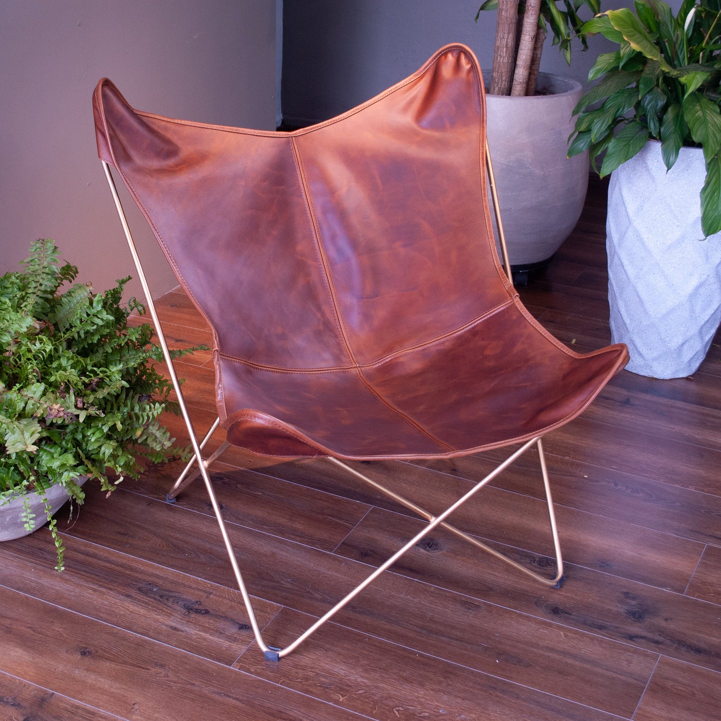 Silla Mariposa Cuero Genuino (BKF)