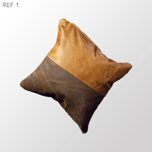 Cojín de cuero natural